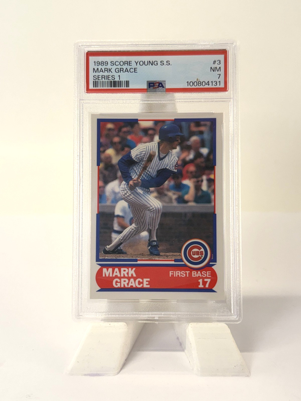 1989 Score Young Superstars Series 1 #3 Mark Grace PSA 7 NM